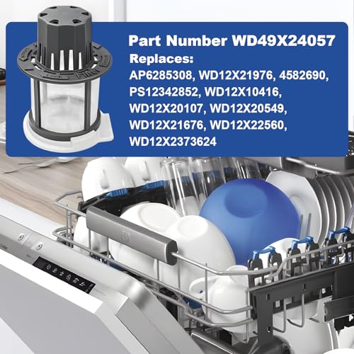 WD49X24057 Dishwasher Ultra Fine Filter Kit Fit for GE Hotpoint