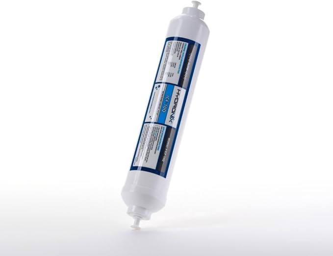 Hydronix ICF-10Q Inline Reverse Osmosis Post, Fridge & Ice Coconut GAC Water Filter 2000 Gal, 1/4" Quick Connect - AquaVibe