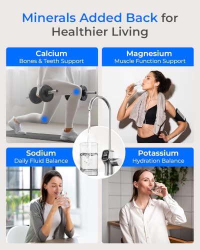 X8 WAN Alkaline Mineral Tankless Reverse Osmosis System Undersink
