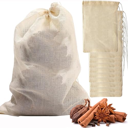 Soup Bags Cotton Mesh Bag for Cooking (10 Count)