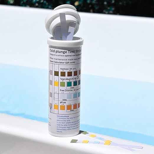 4-in-1 Cold Plunge Comprenhensive Water Quality Test Strips, Smart QR Code Testing. 100 Test-Strips