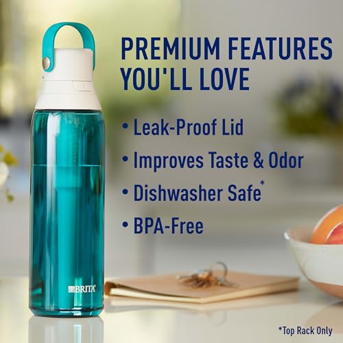 Hard Sided Plastic Premium Filtering Water Bottle