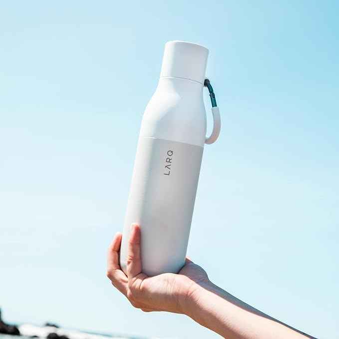 LARQ Bottle Flip Top 25oz, GW + PureVis Cap + Filter Straw Bundle