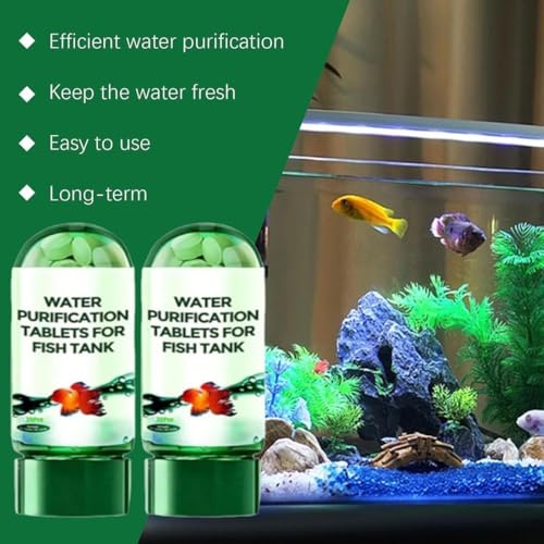 Water Purification Tablets for Fish Tank 2PCS (70 Count)