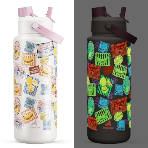 40 oz Insulated Water Bottle with 2