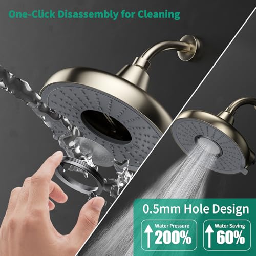 F8 Filtered Shower Head 8 Inch Shower Head High Pressure
