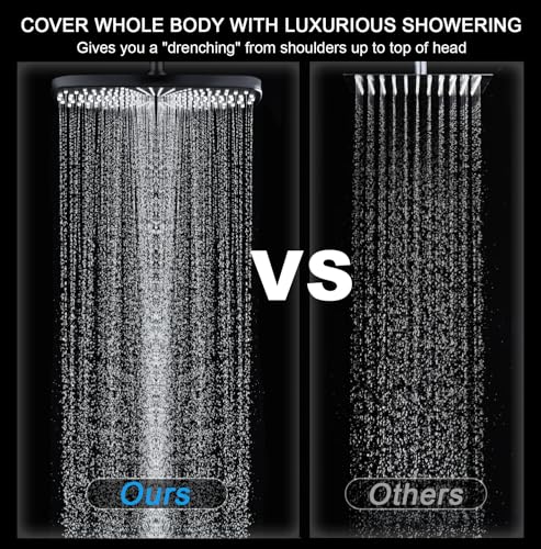 12" High Pressue Rain Shower Head with Handheld