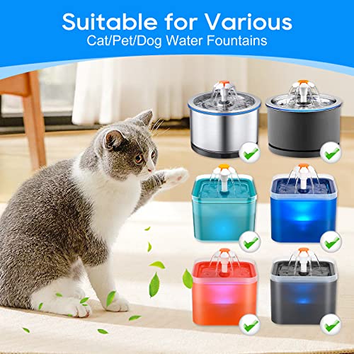 10+10 Pcs Cat Water Fountain Filters Fit for 67oz (20 Count)