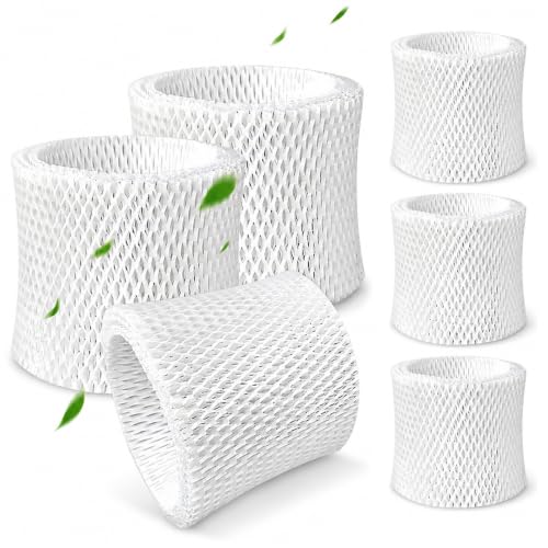 6-Pack HC-888 Humidifier Replacement Wicks Filters: for Honeywell HC-888 Fits HCM890 HCM890C HCM890-20 HCM-890 HCM-890-C HCM-890-20 Duracraft DCM200 DH890C HCM890 DH888 DH890 Idylis 157855 D88-ID