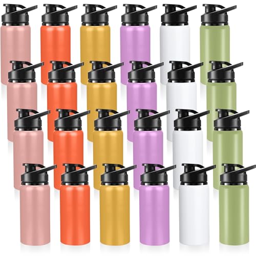 Aluminum Water Bottle Bulk (24 Count)