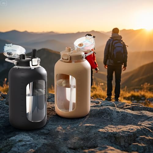 Large Glass Water Bottle