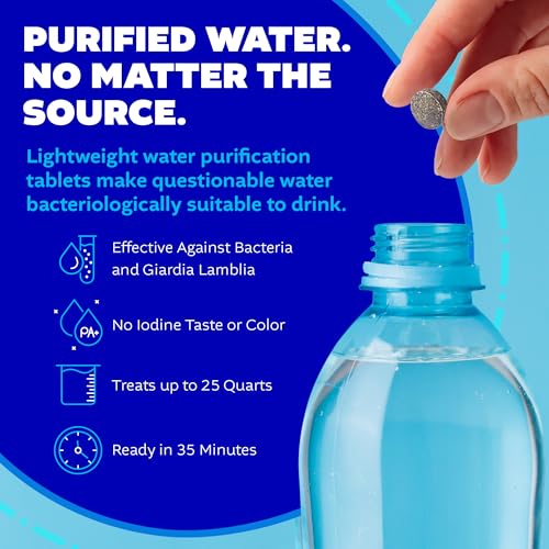 Water Purification Tablets With PA Plus (50 Count)