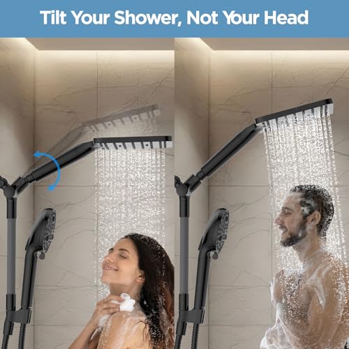 Dual Filtered Rain Shower Head Combo