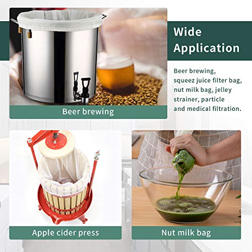 12"x18" Nylon Mesh Strainer Bags for Almond Nut Milk