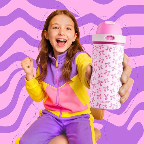 2 Pack 18 oz Insulated Stainless Steel Water Bottles for Kids Girls (2 Count)