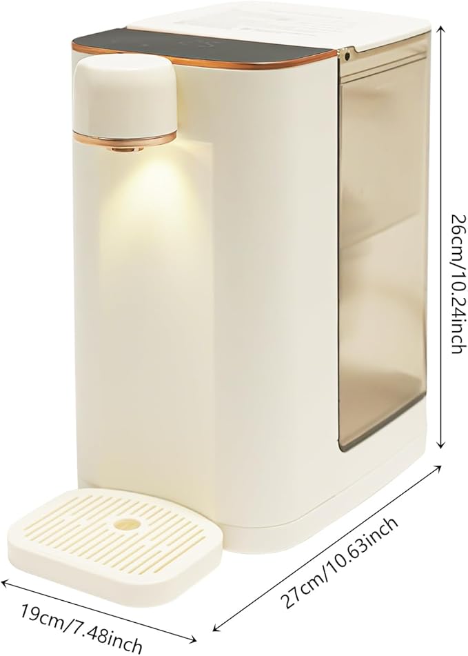 0.79gal Instant Hot Water Dispenser with Adjustable 5 Temperatures, 3s Quick Heating Electric Tea Kettle, Desktop Water Filter Dispenser for Home, Office, Restaurant