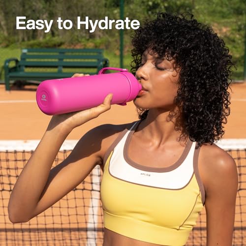 Insulated Water Bottle with Straw Stainless Steel Water Bottle