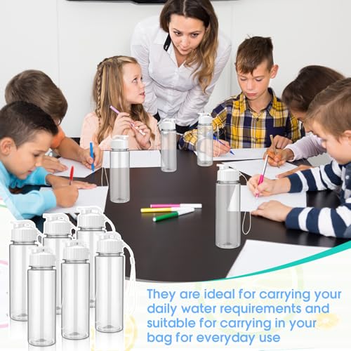 20 Pcs 17 Oz Plastic Water Bottles Bulk Sports