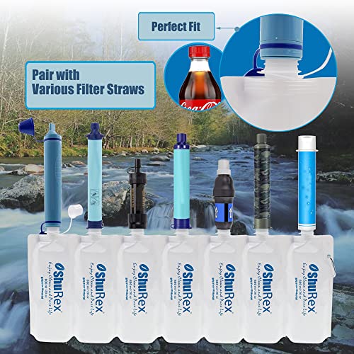 20oz Water Pouch for Sawyer Squeeze Mini Water Filtration System (4 Count)