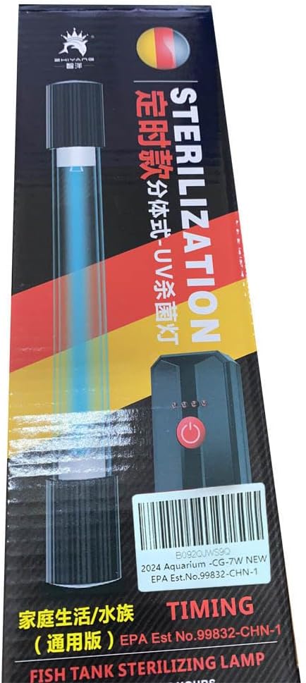 TAISHAN Aquarium Clean Light，13W & 11W & 9 W & 7 W & 5 W & 3 W Algae Removal Light with Timer,Aquarium Water Clean Green Clear Waterproof Clean Light for Fish Tank,Pond,Swimming Pool