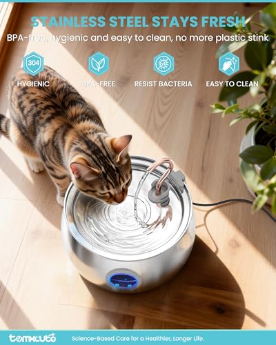 Cat Water Fountain Stainless Steel (135 Fl Oz)