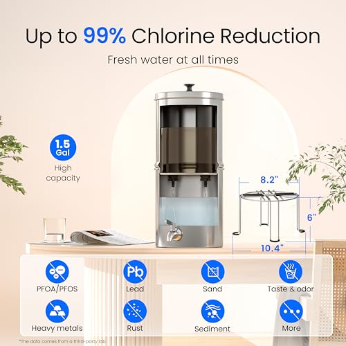 TK15-A-S Gravity Water Filter System, NSF/ANSI 42&372 Certified