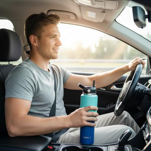 Insulated Water Bottle 40oz with Straw