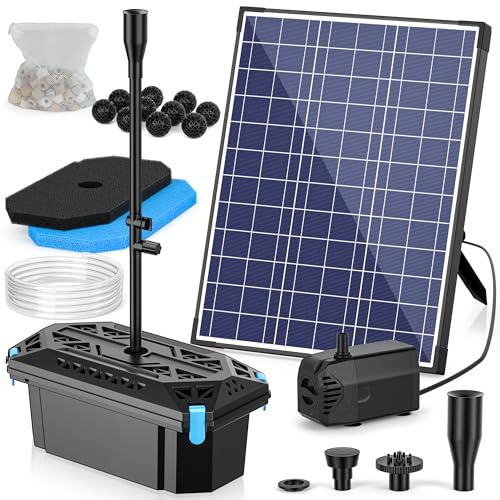 20W Solar Pond Filter Fountain for Outdoor Koi Pond