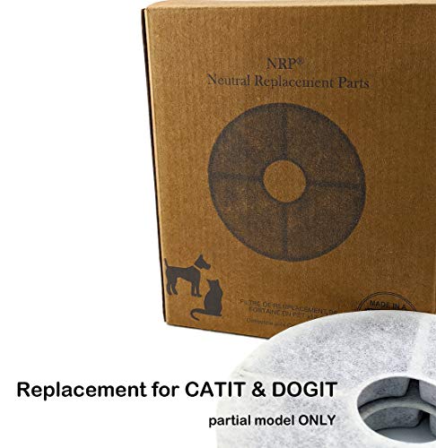 Premium Hybrid Pet Water Filter Compatible for Catit Flower Fountain Stainless Steel & Zeus Dog Fountain 6 (6 Count)
