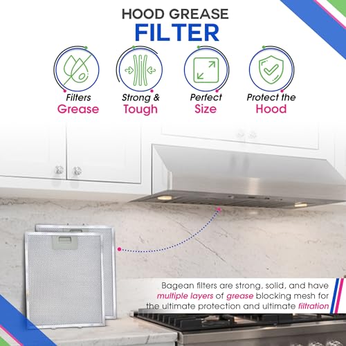 Stove Vent Filter 12" x 10.5" Fits W10169961A Whirlpool Range Hood Filter (2 Count)