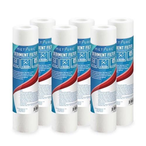 5 Micron 2.5"x10" Sediment Water Filter (6 Count)