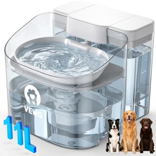 11L 372oz Large Dog Water Fountain