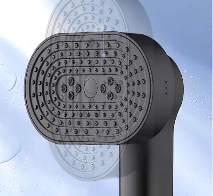 Shower Head with Handheld, High Pressure 6 Spray Mode Showerhead with Filters, Water Softener Filters Beads for Hard Water - Remove Chlorine - Reduces Dry Itchy Skin, Chrome