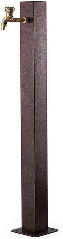 304 Stainless Steel Freestanding Garden Water Column with Anti Freezing Faucet Floor Mounted Water Tap for Courtyard Backyard Irrigation/Washing Includes Mounting Accesso