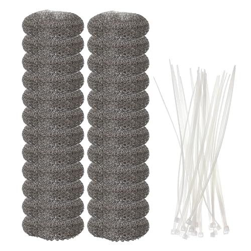24 Pack Washing Machine Lint Traps with 24 Cable Ties (24 Count)
