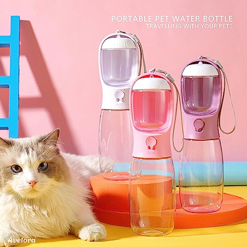 Dog Water Bottle with Food Container