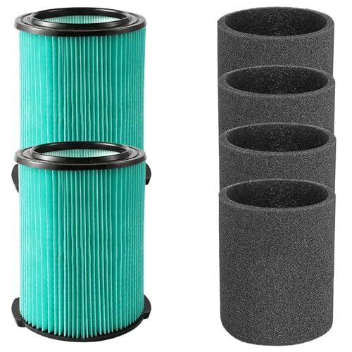 VF6000 5 Layer Replacement Filters for Ridgid Shop Vac Wet Dry Vacs (6 Count)