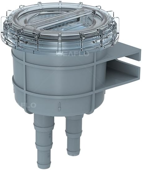 SEAFLO Raw Cooling Water Intake Basket Strainer for Seawater Marine & Boat