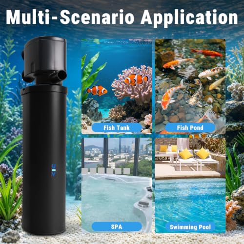 600GPH UV Aquarium Filter for 100