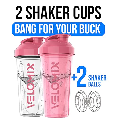 2 Pack 28oz Protein Shaker Bottle (2 Count)