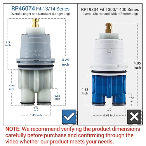 RP46074 Shower Cartridge Compatible with Delta 13
