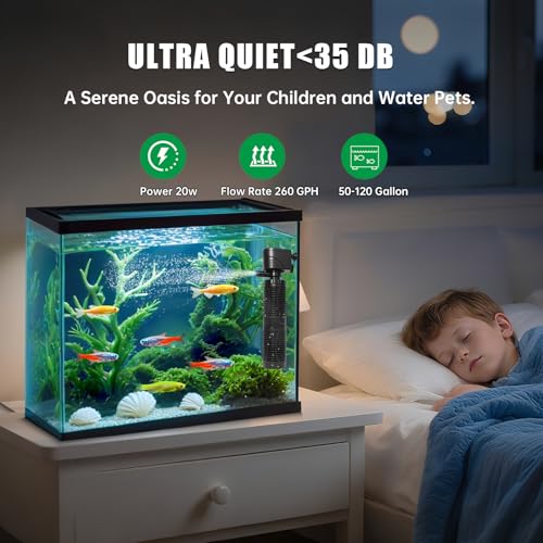 20W Submersible Aquarium Filter for 50
