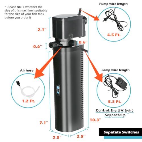 Aquarium Filter with 5W U