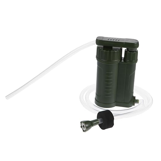 Kisangel 1pc Portable Water Purifier Filter for Hiking Camping Outdoor Survival Water Filter Durable Lightweight Design for Climbing Fishing and Emergency Use