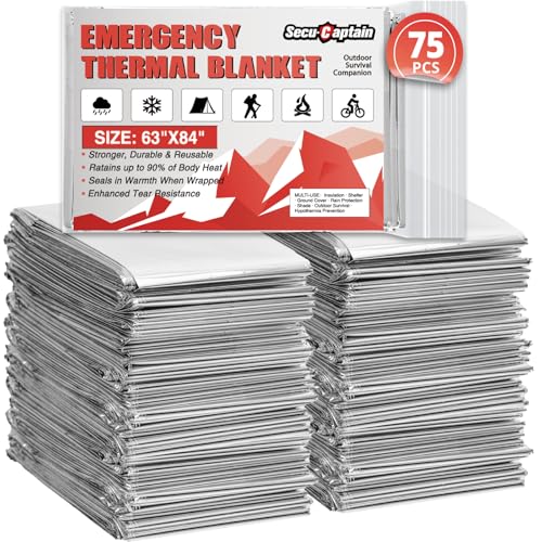 Survival Emergency Thermal Blankets (75 Count)