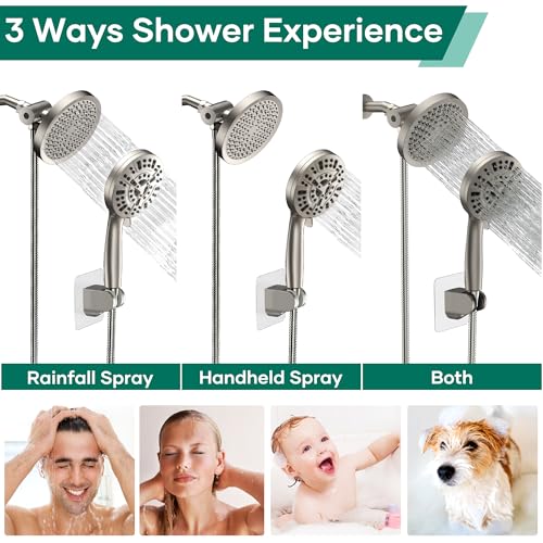 Shower Head with Handheld Spray Combo
