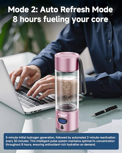 360ml Portable Hydrogen Water Bottle Generator with PEM