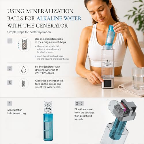 Hydrogen Water Bottle Generator PRO