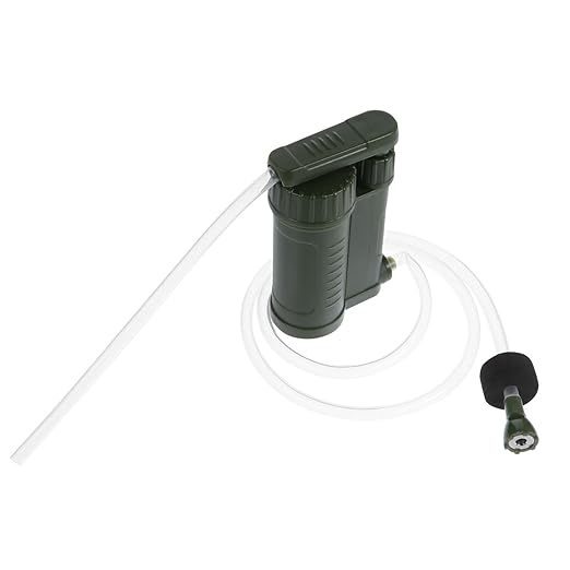 Kisangel 1pc Portable Water Purifier Filter for Hiking Camping Outdoor Survival Water Filter Durable Lightweight Design for Climbing Fishing and Emergency Use