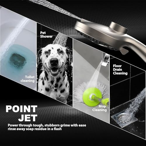 12 Inch High Pressure Rain Shower Head with Handheld Spray Combo